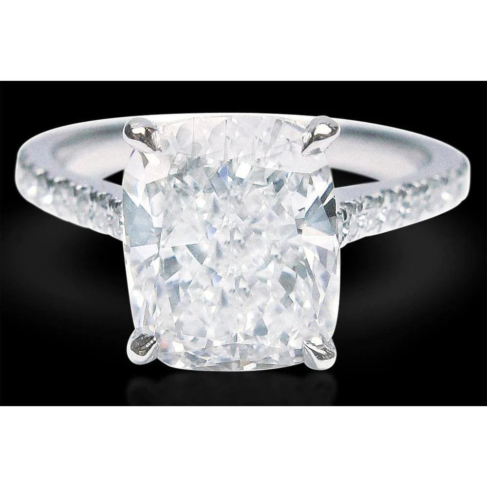 Kissen Echt Diamant Verlobungsring 5,75 Karat Damen Schmuck Neu