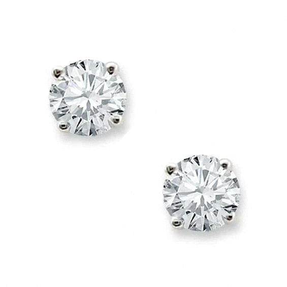 Krappenset Echt Aus der Erde Abgebauter Natürlicher Diamant 3 Karat Ohrstecker Weißgold Schmuck