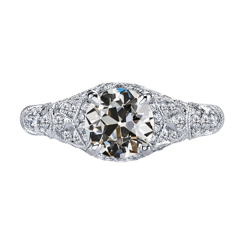 Diamant Brautring 2-Karat 14K Weißgold – Hauptansicht