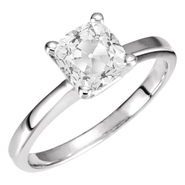 Natürlicher Diamant Solitär-Verlobungsring – Hauptansicht