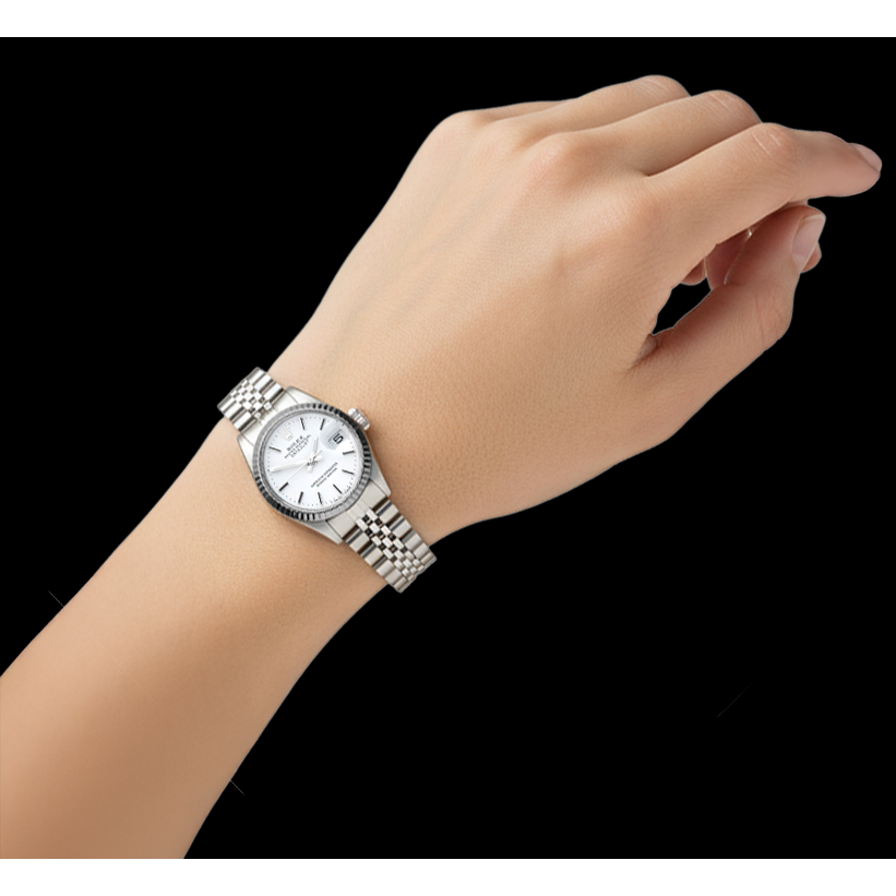 Perle Rolex -Karat Stainless Steel – Draufsicht