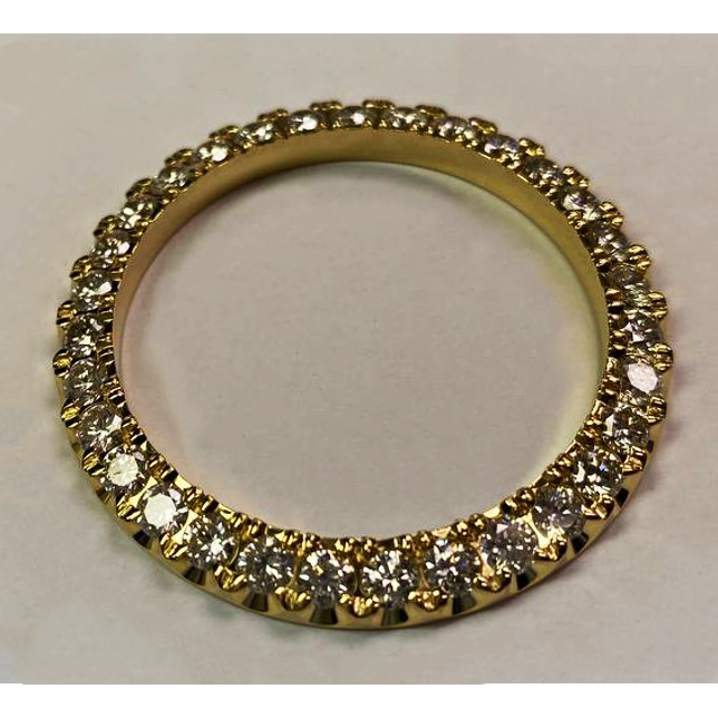 Maßgefertigte Diamantlünette mit 5 Karat für 36-mm-Rolex-Uhren