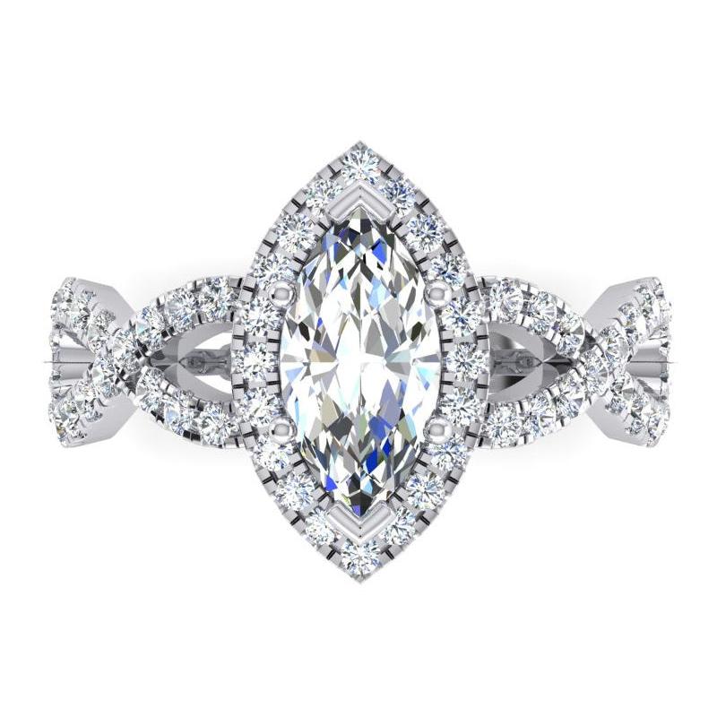 Marquise Infinity Natürliche Erde Gewonnenen Diamanten Schmuck