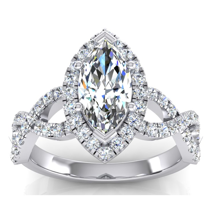 Marquise Infinity Natürliche Erde Gewonnenen Diamanten Schmuck