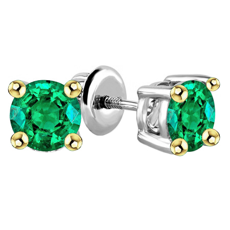 Naturreiner Smaragd Gemstone Earring – Hauptansicht