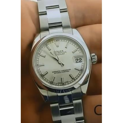 Lünette glatte, Edelstahlarmband Rolex