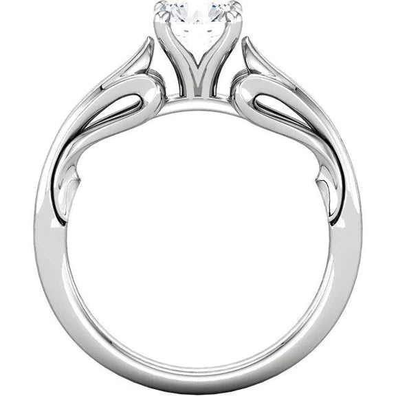 Natürlich 1,50 Karat Solitärring mit rundem Brillantdiamant in