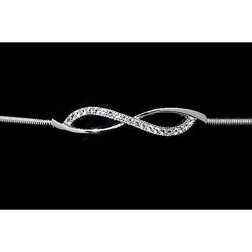 Natürlich Diamant Armreif 3 Karat Weißgold Schmuck