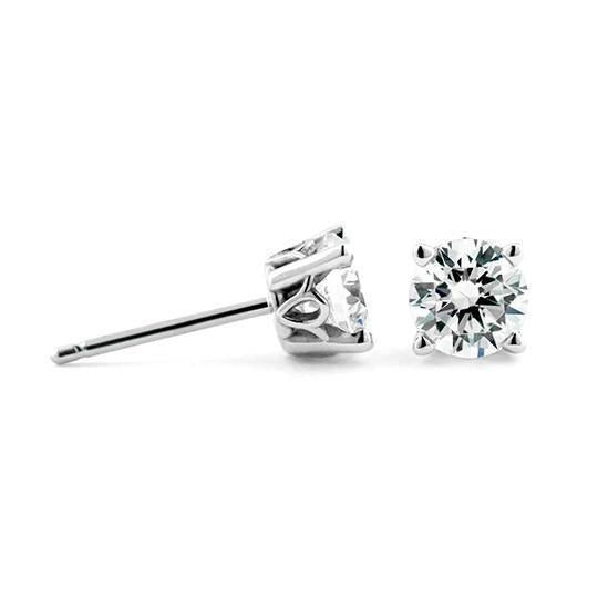 Natürliche Aus der Erde Abgebauter Natürlicher Diamant Damen Ohrstecker 2 Karat