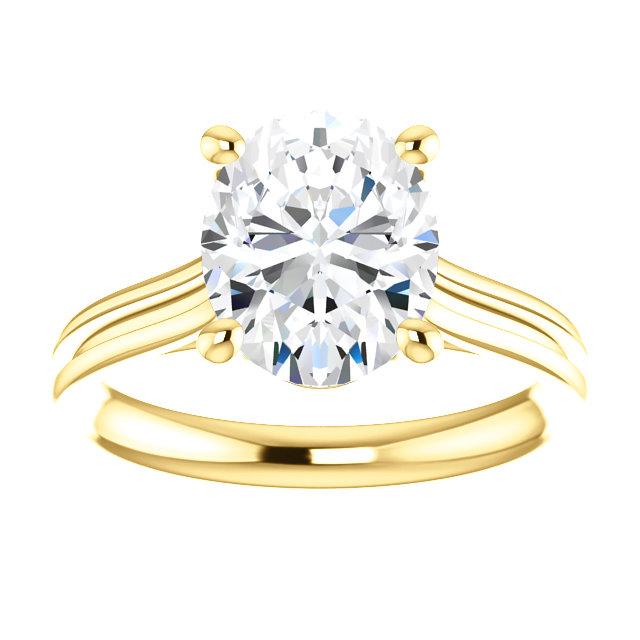 Natürliche Diamant Solitaire Ring 5 Karat Damen Gelbgold Schmuck Neu