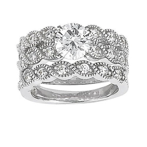 Natürliche Aus der Erde Abgebauter Natürlicher Diamant-Verlobungsring im Vintage-Stil mit 2,80 Karat neu