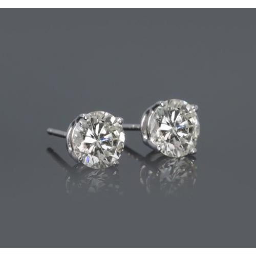 Natürliche Rund Diamant Ohrstecker 2 Karat