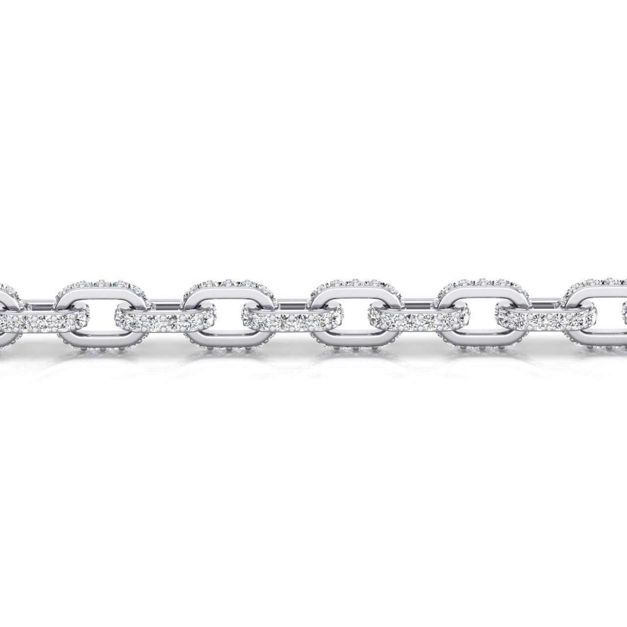 Natürliche-Runde-Diamant-Kette-6.5 mm-9.25 Karat