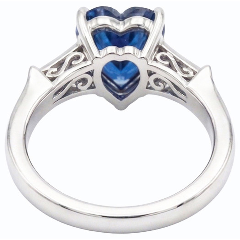 echter round diamant 1.75Karat ring Profilansicht