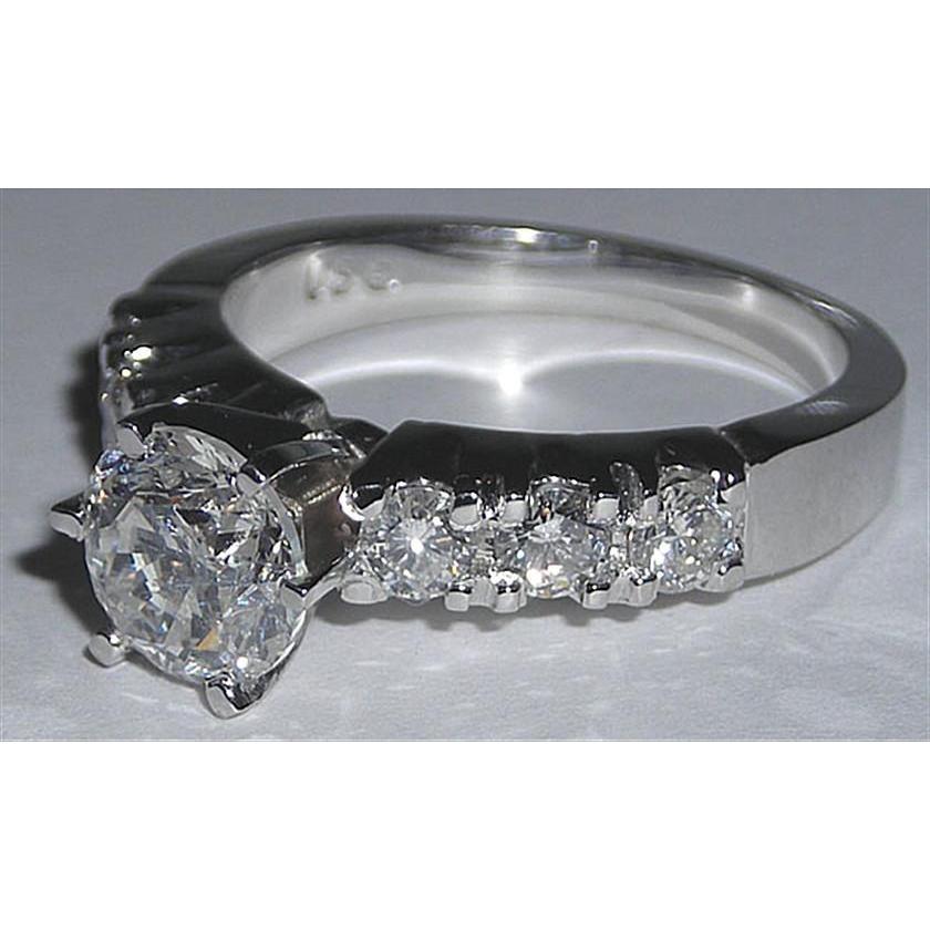 Neu Verlobungsring 1.61 ct Echt Diamant Weißgold 14K