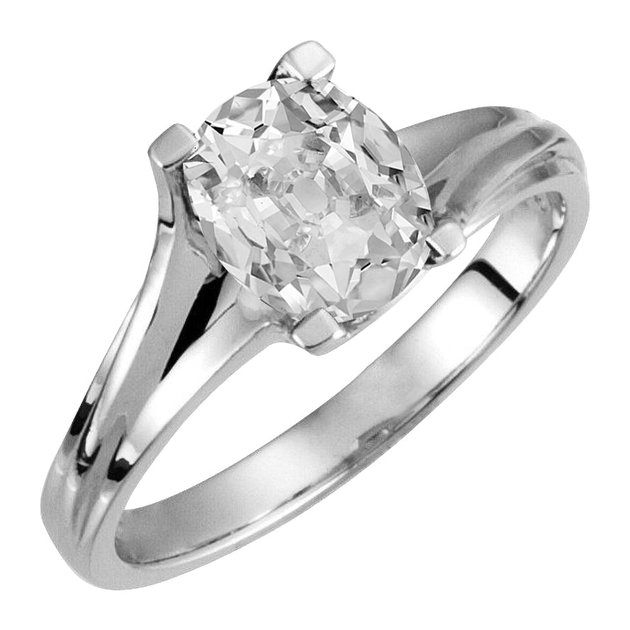Eleganter Brillant Solitär-Ring 5 Karat – Hauptansicht