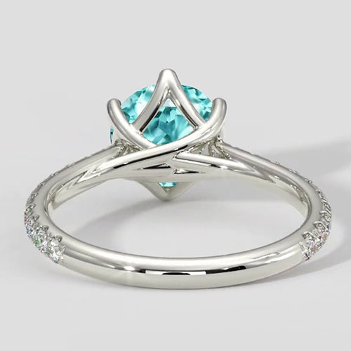 Paraiba-Ring 2,50 ct Rundschliff