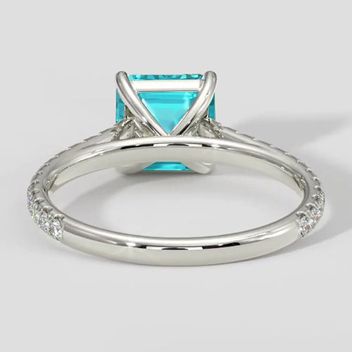 Paraiba-Ring Asscher-Schliff 2 Karat
