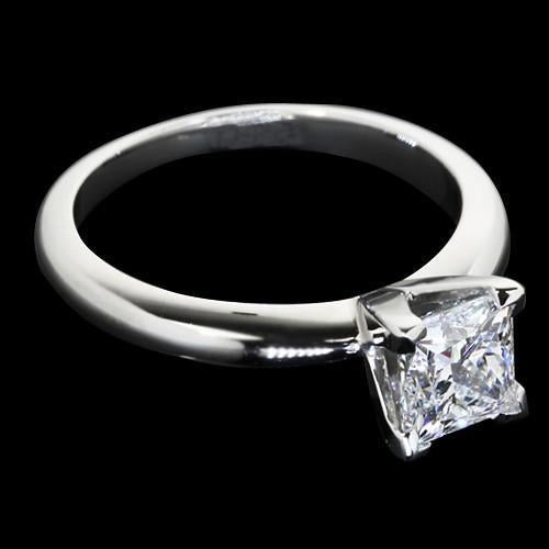 Prinzessin Echt Aus der Erde Abgebauter Natürlicher DiamantSolitaire Damen Ring Weißgold 1,25 Karat