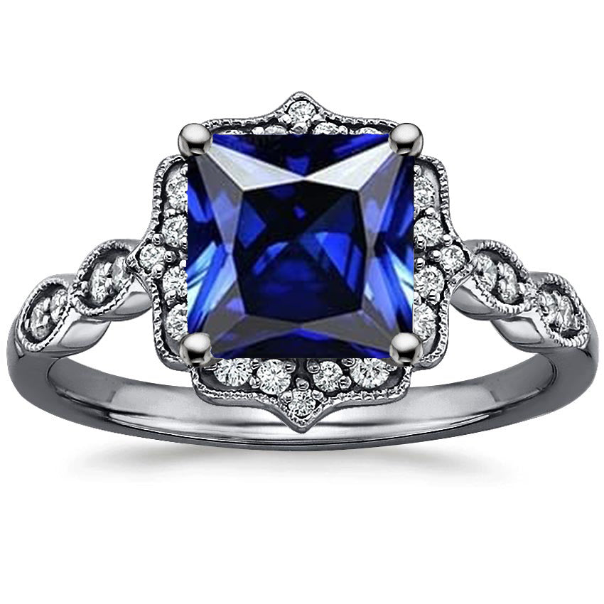 Natürlicher Blauer Saphir Schmuck – Hauptansicht