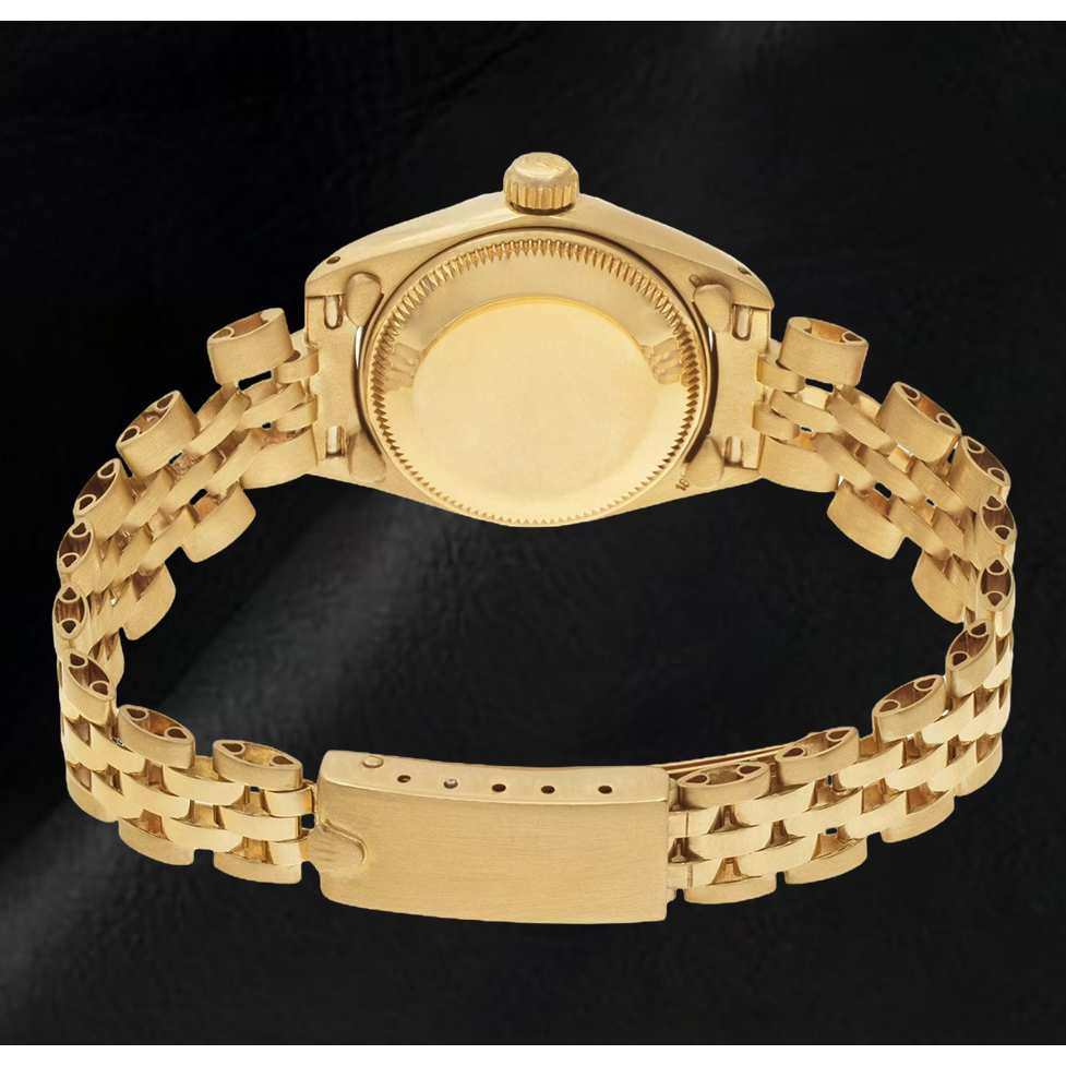 Rolex Datejust 26 mm Champagner Diamant Zifferblatt Präsident Uhr Gelbgold