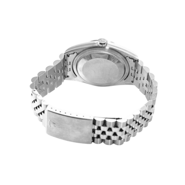 Rolex Datejust Jahr 2000 blaues Stabzifferblatt 36 mm Edelstahluhr