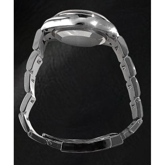 Rolex 31 mm Herrenuhr mit grüner Leuchtmasse