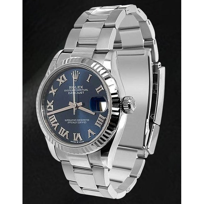 Blau Römisch Oyster Rolex