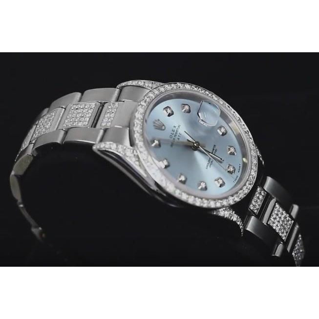 blaues Zifferblatt Rolex