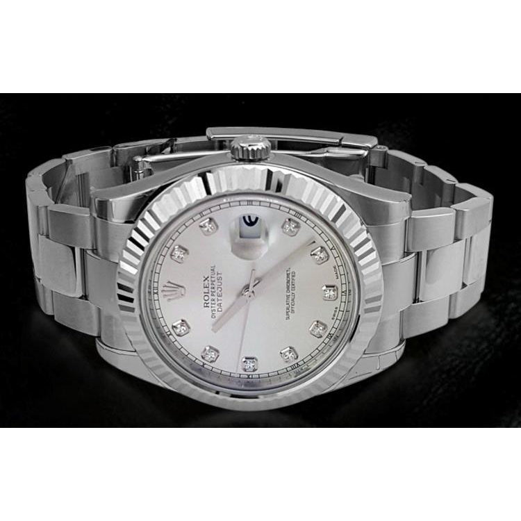 Edelstahlband Diamant Rolex