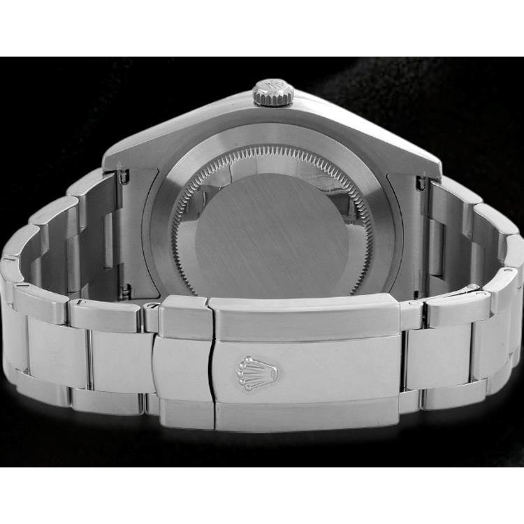 Rolex Date Just Zwei 41 mm Herrenuhr mit weißem Zifferblatt und Oyster-Armband Edelstahl2