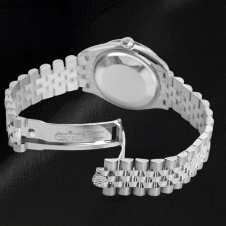 Rolex Datejust 31 weiße römische Jubilee-Stahl-Damenuhr P3