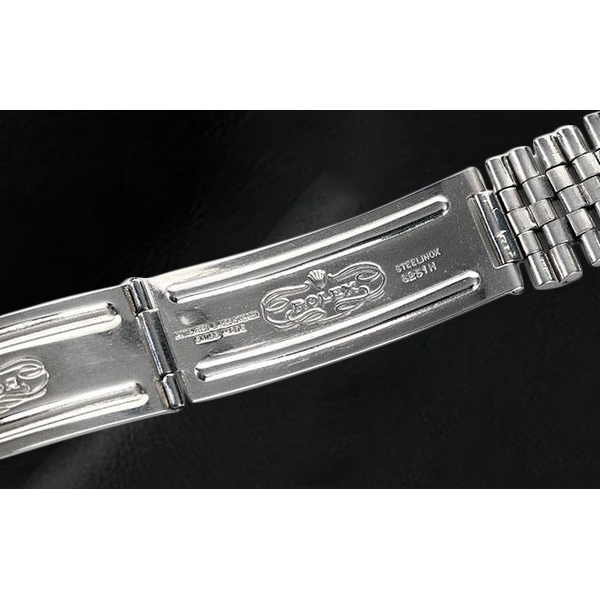 Rolex Datejust 36 mm Edelstahluhr mit lachsfarbenem Stabzifferblatt