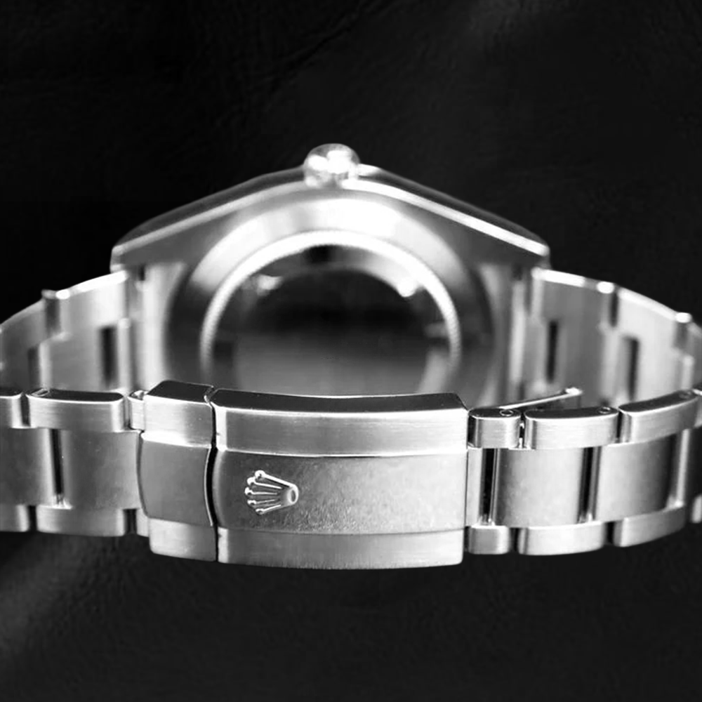Rolex Datejust 41 mm blaues römisches Zifferblatt Edelstahl-Oyster-Armbanduhr