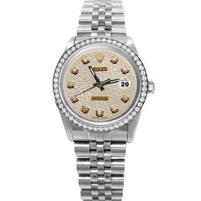 Rolex Datejust Sehr feine Herren-Jubiläumsuhr mit weißen Diamanten, SCHNELLES EINSTELLEN