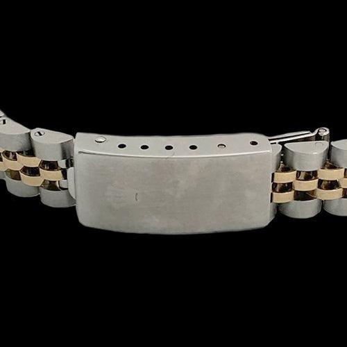 Rolex Datejust Zweifarbige Damenuhr mit rosa Perlmutt Diamant Zifferblatt