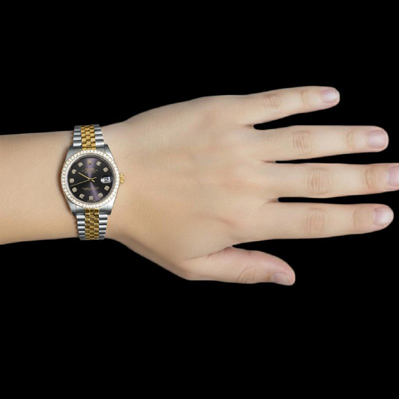 Rolex Lady Datejust 31 mm Rhodium-Diamant-Zweifarbuhr