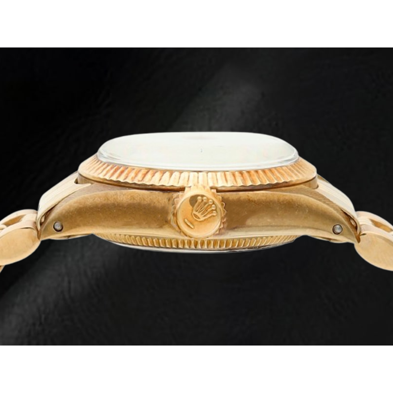 Rolex Oyster Perpetual 24 mm Champagner Stabzifferblatt Gelbgolduhr