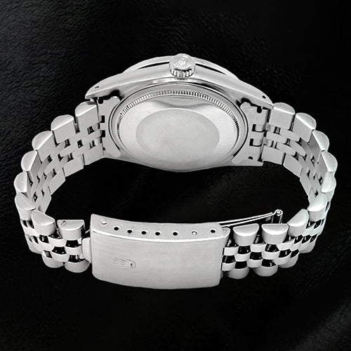 Rosafarbenes Diamantzifferblatt Rolex Datejust Uhr Oyster Perpetual Lünette Diamant SCHNELLSET