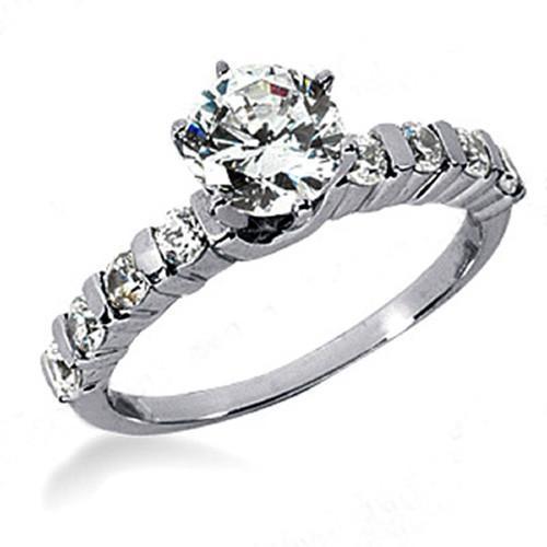 Runde Echt Diamanten 1,55 ct. Goldring Schmuck Neu