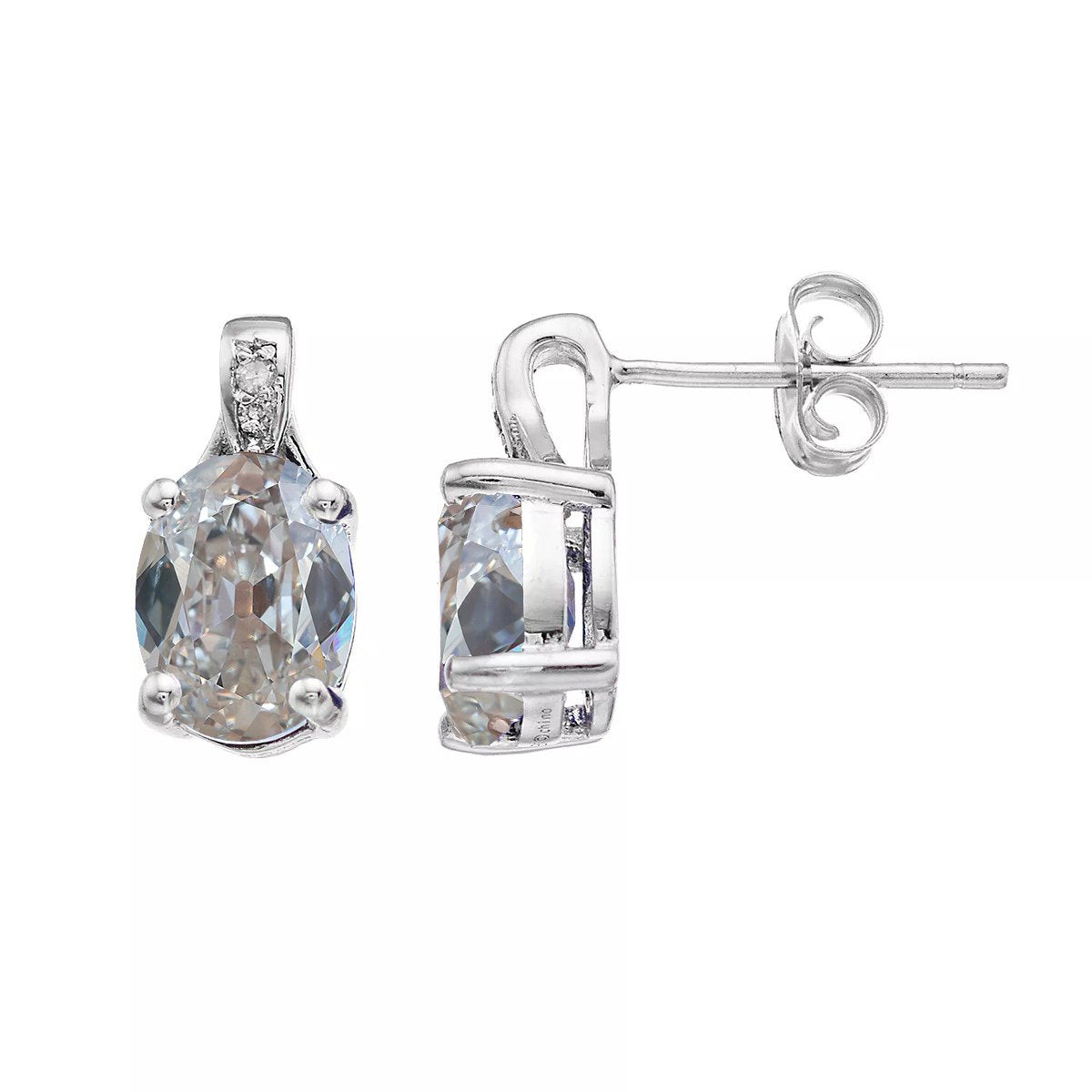 Damen Ohrringe Stecker 585 14k Gold Gelbgold Ohrstecker Diamant