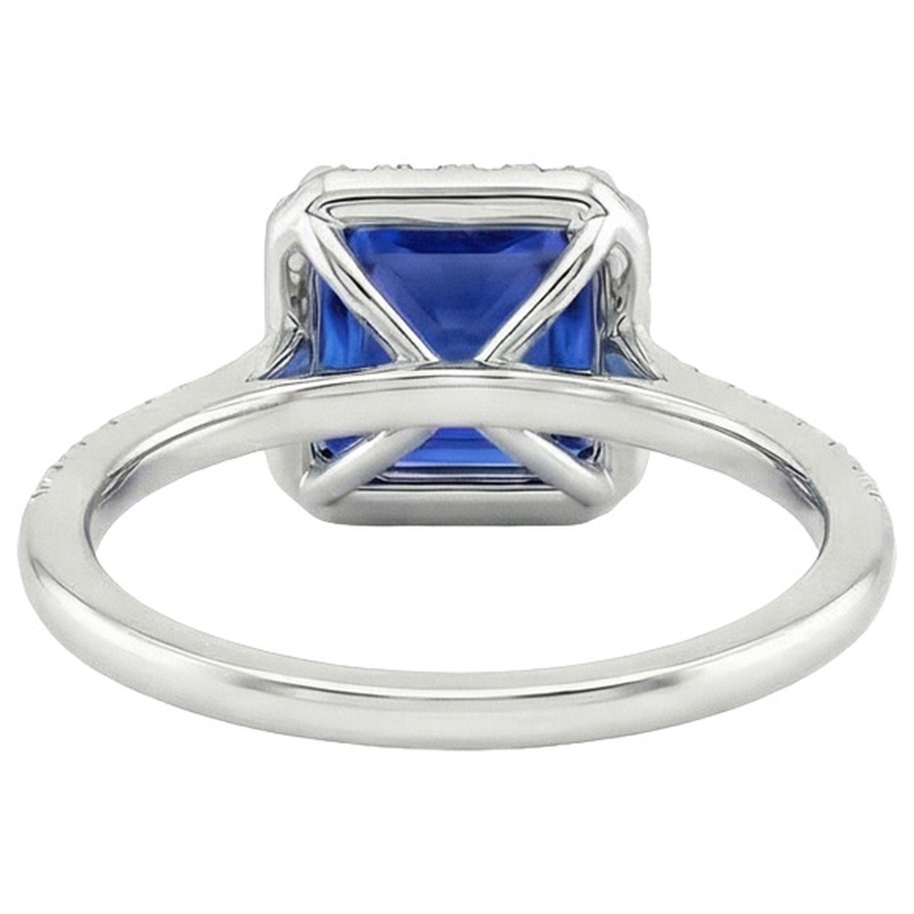 echter round diamant 6Karat ring auf Weiß