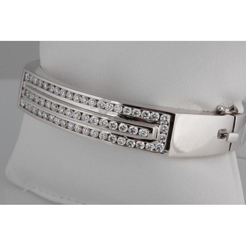 Channel Set Runder Diamant-Armreif 10 Karat Goldschmuck - harrychadent.de