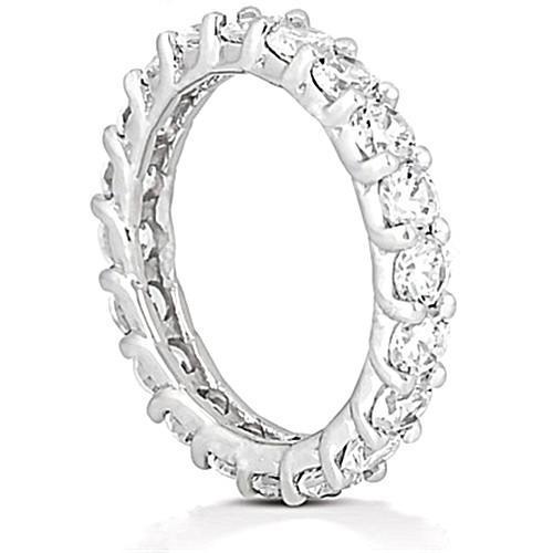 Runder Echt Diamant Goldschmuck Engagement Eternity Band Neu 3 ct.