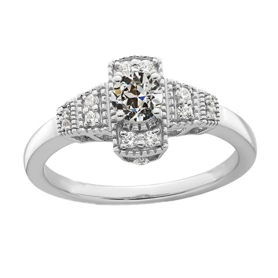 Runder alter Bergmann Echt Diamant Jubiläumsring 2.25 Karat Weißgold