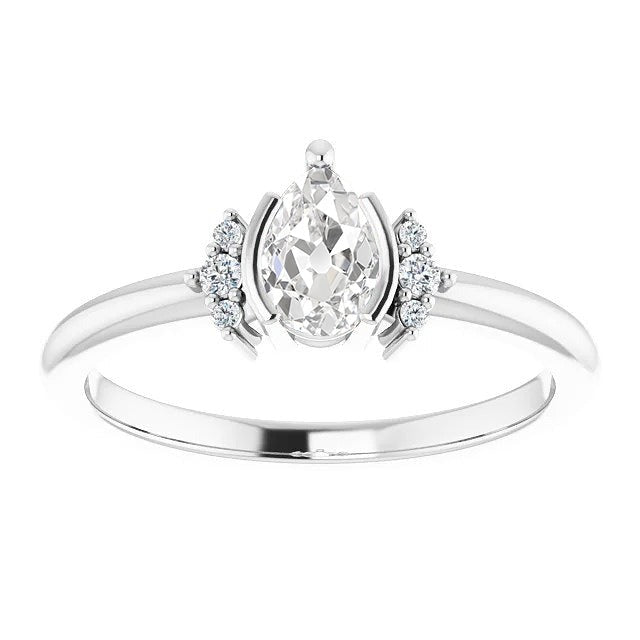 Runder alter Bergmann Echt Diamant-Verlobungsring im Drachenstil Schmuck 3 Karat