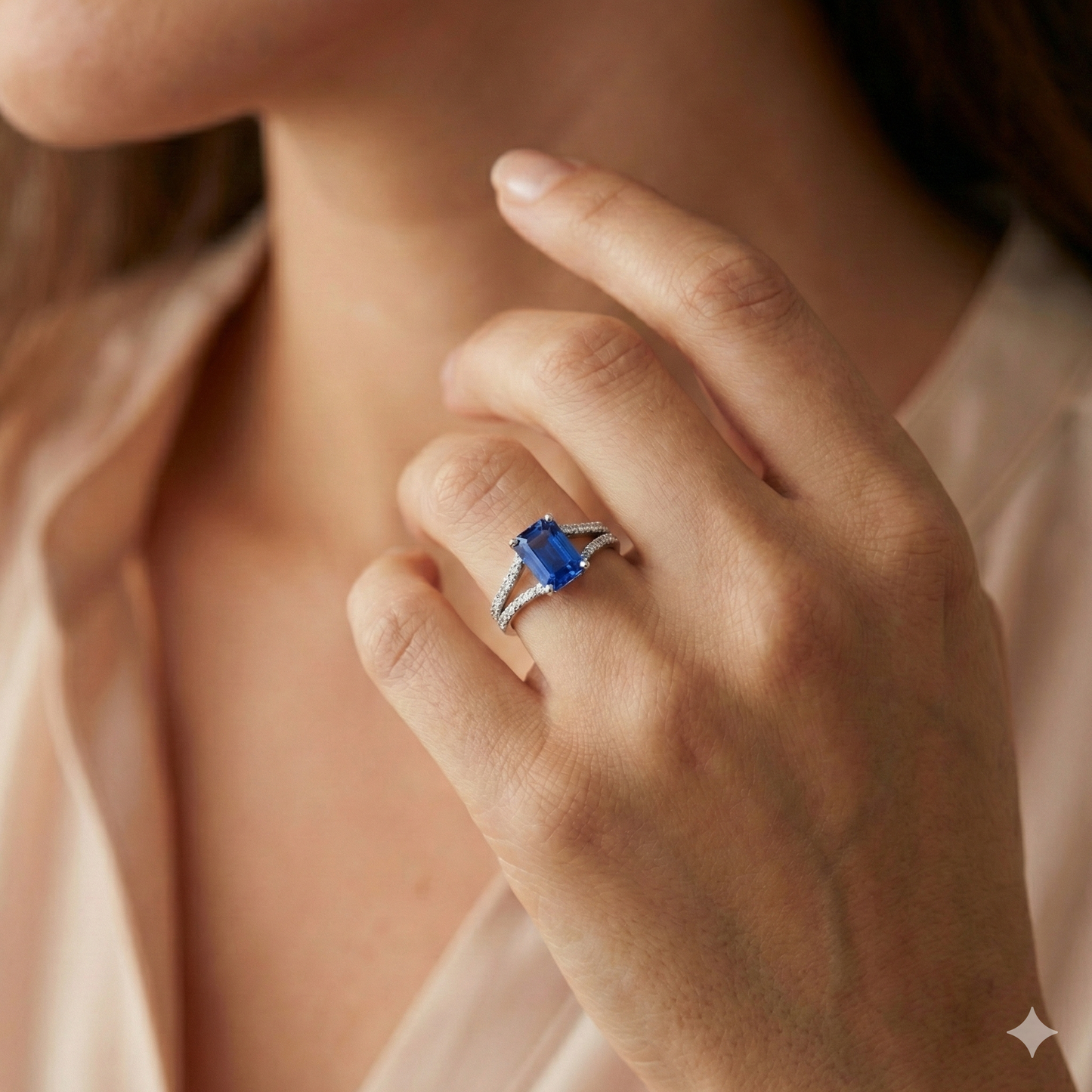 echter round diamant 2.50Karat ring auf Weiß