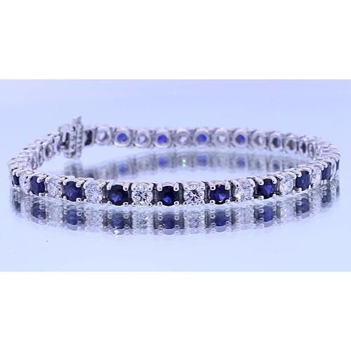 Saphir-Stein-Diamant-Armband2
