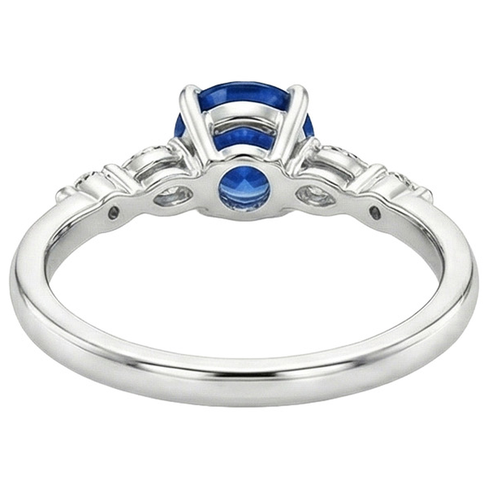 echter marquise diamant 2Karat ring auf Weiß