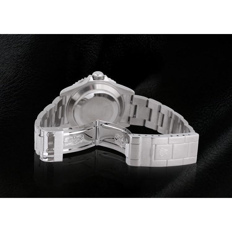 Schwarze Oyster Edelstahl Rolex